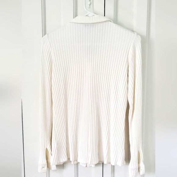 Liverpool knit cream long sleeve shirt. Medium - Picture 3 of 6
